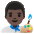 Man Artist Dark Skin Tone Emoji from Noto Emoji Set