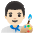 Man Artist Light Skin Tone Emoji from Noto Emoji Set