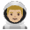 Man Astronaut Medium Light Skin Tone Emoji from Noto Emoji Set