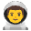Man Astronaut Emoji from Noto Emoji Set