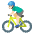 Man Biking Light Skin Tone Emoji from Noto Emoji Set