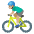 Man Biking Medium Light Skin Tone Emoji from Noto Emoji Set