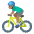 Man Biking Medium Skin Tone Emoji from Noto Emoji Set