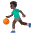 Man Bouncing Ball Dark Skin Tone Emoji from Noto Emoji Set
