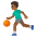 Man Bouncing Ball Medium Dark Skin Tone Emoji from Noto Emoji Set