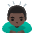 Man Bowing Dark Skin Tone Emoji from Noto Emoji Set