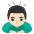 Man Bowing Light Skin Tone Emoji from Noto Emoji Set