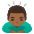 Man Bowing Medium Dark Skin Tone Emoji from Noto Emoji Set