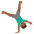 Man Cartwheeling Medium Dark Skin Tone Emoji from Noto Emoji Set