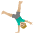 Man Cartwheeling Medium Light Skin Tone Emoji from Noto Emoji Set