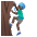 Man Climbing Dark Skin Tone Emoji from Noto Emoji Set