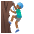 Man Climbing Medium Dark Skin Tone Emoji from Noto Emoji Set
