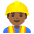 Man Construction Worker Medium Dark Skin Tone Emoji from Noto Emoji Set