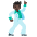 Man Dancing Dark Skin Tone Emoji from Noto Emoji Set