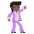 Man Dancing Dark Skin Tone Emoji from EmojiTwo Colors Set