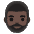 Man Dark Skin Tone Beard Emoji from Noto Emoji Set