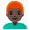 Man Dark Skin Tone Red Hair Emoji from Noto Emoji Set