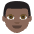 Man Dark Skin Tone Emoji from EmojiTwo Colors Set