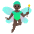 Man Fairy Dark Skin Tone Emoji from Noto Emoji Set