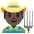 Man Farmer Dark Skin Tone Emoji from Noto Emoji Set