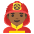Man Firefighter Medium Dark Skin Tone Emoji from Noto Emoji Set