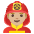 Man Firefighter Medium Light Skin Tone Emoji from Noto Emoji Set