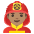Man Firefighter Medium Skin Tone Emoji from Noto Emoji Set
