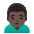 Man Frowning Dark Skin Tone Emoji from Noto Emoji Set