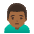 Man Frowning Medium Dark Skin Tone Emoji from Noto Emoji Set