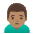 Man Frowning Medium Skin Tone Emoji from Noto Emoji Set