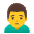 Man Frowning Emoji from Noto Emoji Set