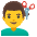 Man Getting Haircut Emoji from Noto Emoji Set
