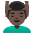 Man Getting Massage Dark Skin Tone Emoji from Noto Emoji Set