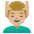 Man Getting Massage Medium Light Skin Tone Emoji from Noto Emoji Set