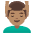 Man Getting Massage Medium Skin Tone Emoji from Noto Emoji Set