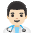 Man Health Worker Light Skin Tone Emoji from Noto Emoji Set