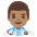 Man Health Worker Medium Skin Tone Emoji from Noto Emoji Set