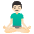 Man In Lotus Position Light Skin Tone Emoji from Noto Emoji Set