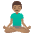 Man In Lotus Position Medium Skin Tone Emoji from Noto Emoji Set