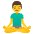 Man In Lotus Position Emoji from Noto Emoji Set