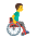 Man In Manual Wheelchair Facing Right Emoji from Noto Emoji Set