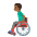 Man In Manual Wheelchair Medium Dark Skin Tone Emoji from Noto Emoji Set