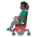 Man In Motorized Wheelchair Dark Skin Tone Emoji from Noto Emoji Set
