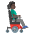 Man In Motorized Wheelchair Facing Right Dark Skin Tone Emoji from Noto Emoji Set