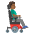 Man In Motorized Wheelchair Facing Right Medium Dark Skin Tone Emoji from Noto Emoji Set