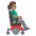 Man In Motorized Wheelchair Facing Right Medium Skin Tone Emoji from Noto Emoji Set