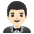 Man In Tuxedo Light Skin Tone Emoji from Noto Emoji Set
