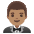 Man In Tuxedo Medium Skin Tone Emoji from Noto Emoji Set