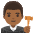 Man Judge Medium Dark Skin Tone Emoji from Noto Emoji Set