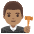 Man Judge Medium Skin Tone Emoji from Noto Emoji Set
